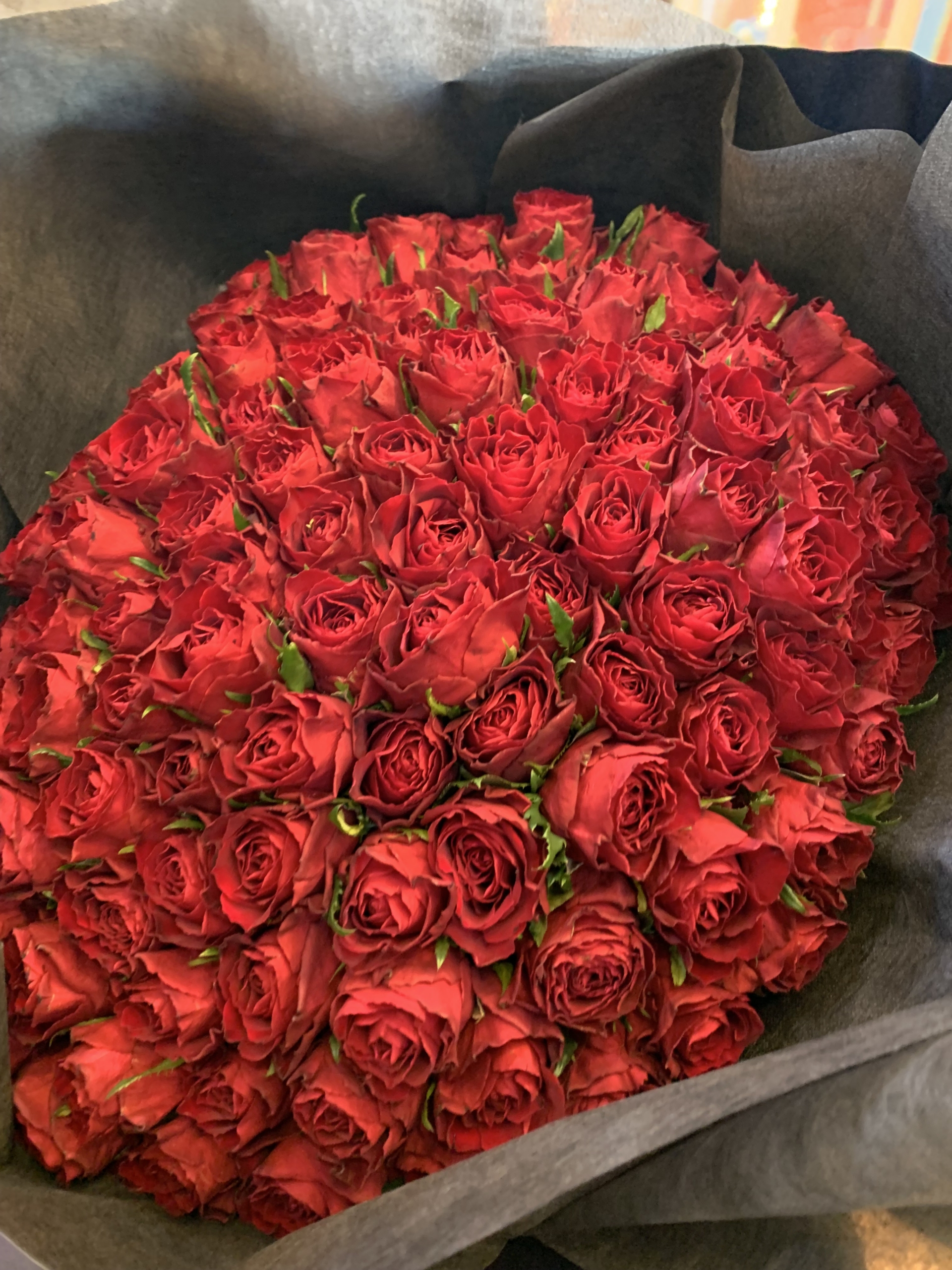 クリスマスには赤バラを